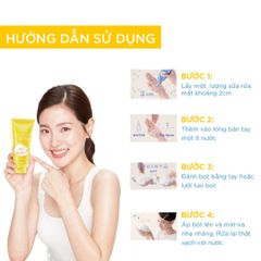 Sữa Rửa Mặt Senka Perfect Whip Vitamin C 100g - Dưỡng Sáng Mờ Thâm, Giúp Thu Nhỏ Lỗ Chân Lông và Làm Sạch Sâu Da