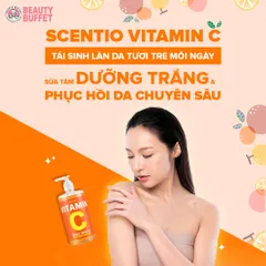 Sữa Tắm Beauty Buffet Scentio Vitamin C Body White 450ml - Dưỡng Sáng, Phục Hồi Da, Chống Khô Ráp, Giúp Làn Da Mịn Màng, Sáng Rạng Rỡ