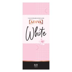 Viên Uống Sáng Da Adiva White 60 Viên - Hỗ Trợ Làm Trắng Da Tự Nhiên Với Glutathione & Vitamin C, An Toàn Cho Da, Xuất Xứ Nhật Bản