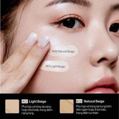 Siêu Phấn Nước Glamrr Q 15g Vegan Super Glow Cushion SPF50+/PA++++ - Phấn Trang Điểm Căng Bóng Chăm Sóc Da, Ngăn Ngừa Nắng
