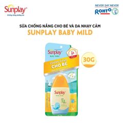 Sữa Chống Nắng Sunplay Baby Mild SPF35 PA++ 30g - Dành Cho Bé Và Da Nhạy Cảm, Không Chất Hấp Thu Tia, Dịu Nhẹ, Lành Tính