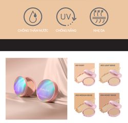 Phấn Nền Cathy Doll Skin Fit Nude Matte Powder Pact SPF30 PA+++ - Trang Điểm Hai Trong Một, Che Khuyết Điểm Tự Nhiên, Dành Cho Mọi Loại Da