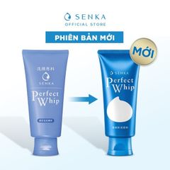 Sữa Rửa Mặt Tạo Bọt Senka Perfect Whip 120g - Chiết Xuất Tơ Tằm Trắng, Làm Sạch Sâu, Giữ Ẩm Tự Nhiên, Da Mịn Màng, Phù Hợp Mọi Loại Da