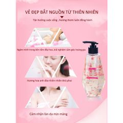 Sữa Tắm Avatar Jojoba Bông Hoa 750ml - Dưỡng Ẩm, Ngăn Ngừa Lão Hóa, Hương Thơm Nữ Tính Chăm Sóc Da Nhật Bản