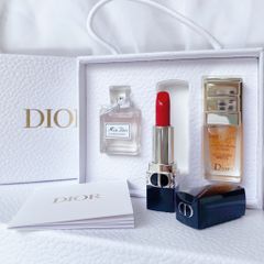 Set Quà Tặng Dior Cao Cấp - Serum, Nước Hoa Miss Dior Blooming Bouquet & Son Dior 999 Satin (5ML+5ML+1.5G) 723177