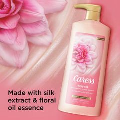 Set Sữa Tắm Caress Daily Silk 750ml - Dưỡng ẩm, Làm mềm mịn da, Hương thơm tự nhiên, Phù hợp mọi loại da