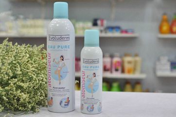 Xịt Khoáng Dưỡng Da Evoluderm Eau Pure 150ml - Nước Khoáng Tự Nhiên Cấp Ẩm, Làm Dịu Da Hỏng Kích Ứng Từ Pháp