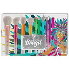 Bộ Cọ Trang Điểm BH Cosmetics Take Me Back to Brazil 10 Cây Màu Sắc Tươi Sáng - Công Cụ Trang Điểm Hoàn Hảo Cho Phái Đẹp