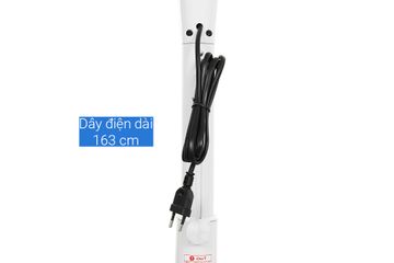 Quạt đứng Sharp PJ-S40RV-WH 50W - Quạt điện tích hợp 3 tốc độ gió, điều chỉnh chiều cao, thiết kế sang trọng cho không gian sống hiện đại