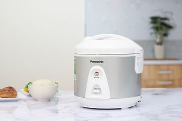 Nồi Cơm Điện Panasonic SR-MEV10LRA 1L Màu Ghi - Nấu Cơm Nhanh, Chống Dính, Phù Hợp Gia Đình Nhỏ - Quà Tặng Thích Hợp
