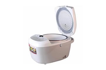Nồi cơm điện tử Sharp KS-COM186EV-GL 1.8 lít - Lòng chống dính, thiết kế sang trọng, cảm biến nhiệt độ, nấu cơm ngon cho 4-6 người.