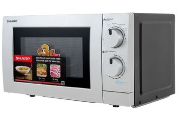 Lò Vi Sóng Sharp R-209VN-SK 20L - Thiết Kế Nút Vặn, Công Suất 700W, Dễ Sử Dụng - Lò Nấu Nhanh Tiện Lợi Cho Gia Đình