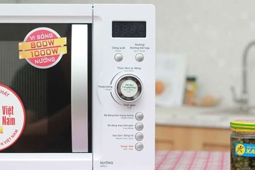 Lò Vi Sóng Cơ Nướng Sharp R-G371VN-W 23 Lít - Tiện Ích Đa Năng, Thiết Kế Sang Trọng, Công Suất 800W Nấu Nướng Hiệu Quả