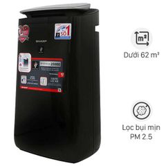 Máy Lọc Không Khí Sharp FP-J80EV-H 25000 Ion/cm³ - Thiết Kế Sang Trọng, Điều Khiển Qua Điện Thoại, Phù Hợp Phòng Dưới 62m²