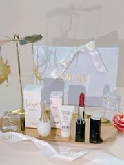 Set Dior 3 Món - Son Mini 720 + Nước Hoa J'adore 5ml + Serum Dưỡng Da 5ml - Quà Tặng Sang Trọng Cho Phái Đẹp