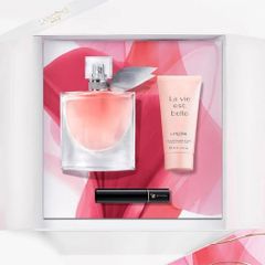 Set Nước Hoa Lancome La Vie Est Belle EDP 50ml x2 & 2ml - Hương Hoa Diên Vĩ Ngọt Ngào, Sang Trọng Phù Hợp Mọi Dịp
