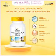 Viên Uống Warnke Glucosamine Plus 400mg - Bổ Khớp, Tái Tạo Sụn Khớp