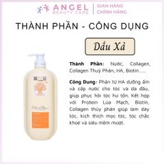 Cặp Dầu Gội Xả Biotin Collagen Voudioty Vàng 500ml Phục Hồi Tóc, Ngăn Gãy Rụng