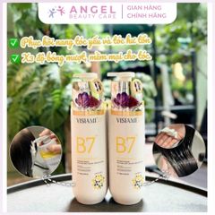 Bộ Dầu Gội Xả Visiami Biotin B7 Nhuỵ Hoa Nghệ Tây Saffron 780ml