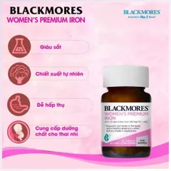Viên Uống Bổ Sung Sắt Blackmores Pregnancy Iron Cho Bà Bầu 30 Viên