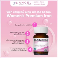 Viên Uống Bổ Sung Sắt Blackmores Pregnancy Iron Cho Bà Bầu 30 Viên