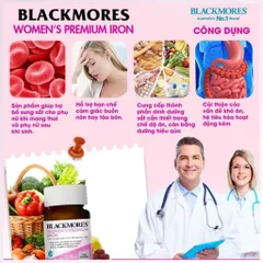 Viên Uống Bổ Sung Sắt Blackmores Pregnancy Iron Cho Bà Bầu 30 Viên