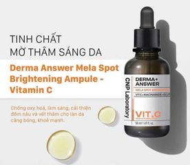 Tinh Chất Dưỡng Sáng Da CNP Derma Answer Mela Spot Brightening Vit C 50ml - Serum Giúp Làm Mờ Thâm Nám và Cải Thiện Độ Sáng Da
