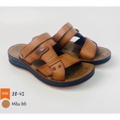 Dép Quai Hậu Nam Da Cao Cấp - Sandal Thời Trang Đi Làm, Đi Chơi Sang Trọng 0A3, Phong Cách Thanh Lịch Cho Nam