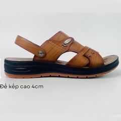 Dép Quai Hậu Nam Da Cao Cấp - Sandal Thời Trang Đi Làm, Đi Chơi Sang Trọng 0A3, Phong Cách Thanh Lịch Cho Nam