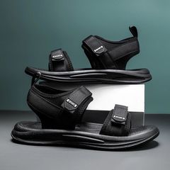 Dép Xăng Đan Nam DP36 Logo SPORT - Dép Da Cao Cấp Quai Hậu Thời Trang Học Sinh, Đế êm Đi Học và Dạo Phố