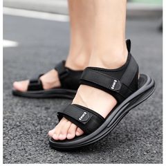 Dép Xăng Đan Nam DP36 Logo SPORT - Dép Da Cao Cấp Quai Hậu Thời Trang Học Sinh, Đế êm Đi Học và Dạo Phố