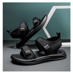 Dép Xăng Đan Nam DP36 Logo SPORT - Dép Da Cao Cấp Quai Hậu Thời Trang Học Sinh, Đế êm Đi Học và Dạo Phố