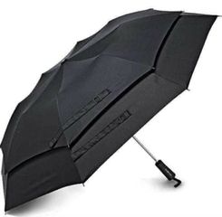 Ô Cản Gió Mở Tự Động Samsonite 51700-1041 - Ô Sang Trọng, Chống Nước Teflon, Thiết Kế Đen 2 Tầng, Hàng Nội Địa Đức