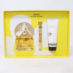 Set Nước Hoa Marc Jacobs Daisy Nữ - Bộ Quà Tặng 100ml Nước Hoa, 10ml Chai Xịt, 75ml Lotion Dưỡng Thể Sang Trọng, Tươi Mát