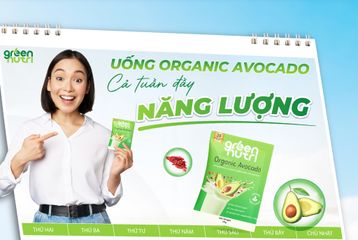 Sữa Hạt Ngũ Cốc Organic Bơ Avocado Green Nutri - Combo Thùng 6 Hộp 625gr, Chống Oxy, Tăng Cường Sức Khỏe