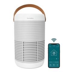 Máy Lọc Không Khí Thông Minh HoMedics AP-T100 - Công Nghệ HEPA 360 Độ, Điều Khiển Bằng Giọng Nói, Thiết Kế Hiện Đại, Bảo Vệ Gia Đình Khỏi Dị Ứng