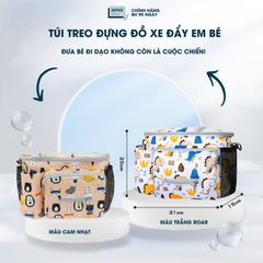Túi Đựng Đồ Treo Xe Đẩy Em Bé OFFICE CHILL - 5 Ngăn Chống Thấm, Gắn Dễ Dàng, Tiện Lợi Cho Mẹ Khi Ra Ngoài