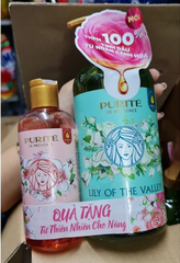 Sữa Tắm Purité 850ML + 250ML - Dưỡng Ẩm Da, Hương Thơm Tự Nhiên, Phù Hợp Mọi Loại Da, Mỹ Phẩm Cao Cấp Mỹ