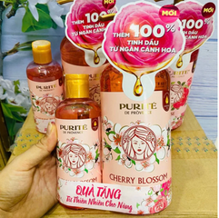 Sữa Tắm Purité 850ML + 250ML - Dưỡng Ẩm Da, Hương Thơm Tự Nhiên, Phù Hợp Mọi Loại Da, Mỹ Phẩm Cao Cấp Mỹ