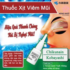 Xịt viêm xoang, viêm mũi dị ứng Chikunain C Nhật Bản 30ml