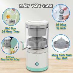 Máy Vắt Cam Tự Động Sạc Điện - Citrus Juicer Tiện Lợi, Ép Nước Tươi Nguyên Chất, Thiết Kế Nhỏ Gọn và Dễ Dàng Vệ Sinh