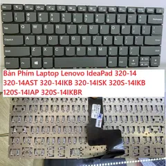 Bàn Phím Thay Thế Laptop Lenovo IdeaPad 320-14, 320S-14IKB - Độ Nhạy Cao, US Layout, Công Nghệ Nano, Bảo Hành 9 Tháng