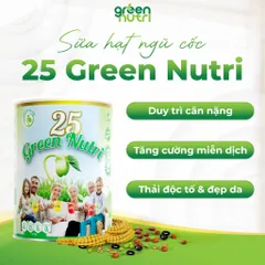 Sữa Hạt Ngũ Cốc 25 Green Nutri 750g nhập khẩu Malaysia - Giàu tảo xoắn, thanh lọc cơ thể, tốt cho tiêu hóa, thuần chay