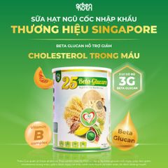 Sữa Hạt Ngũ Cốc 25 Beta Glucare - Thực Phẩm Dinh Dưỡng Thuần Chay 750g Giúp Kiểm Soát Đường Huyết và Tăng Cường Sức Khỏe Tim Mạch