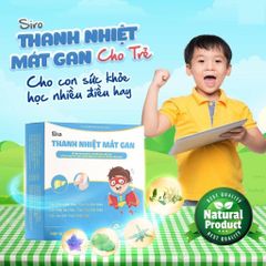 Siro Thanh Nhiệt Mát Gan Santafa - Hỗ Trợ Giải Độc Gan, Tăng Cường Chức Năng Gan - Hộp 10 Ống