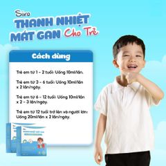 Siro Thanh Nhiệt Mát Gan Santafa - Hỗ Trợ Giải Độc Gan, Tăng Cường Chức Năng Gan - Hộp 10 Ống
