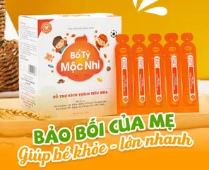 Siro Bổ Tỳ Mộc Nhi Hỗ Trợ Kích Thích Tiêu Hoá Cho Bé Ăn Ngon (Hộp 20 ống x 10ml)