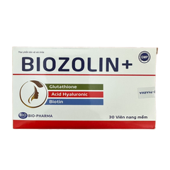 Viên Uống Biozolin + Hỗ Trợ Chống Lão Hoá Da, Làm Đẹp Da - Hộp 30 Viên