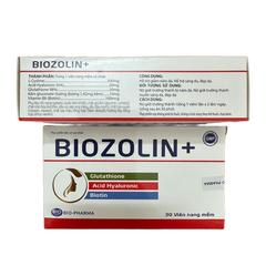 Viên Uống Biozolin + Hỗ Trợ Chống Lão Hoá Da, Làm Đẹp Da - Hộp 30 Viên