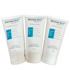 Sữa Rửa Mặt Derma Kin+ Cho Da Dầu Mụn - 150ml, Làm Sạch Dịu Nhẹ, Ngăn Ngừa Mụn, Thích Hợp Cho Da Nhạy Cảm